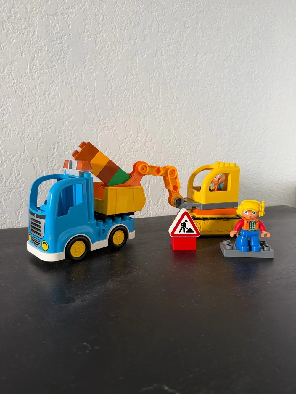 Lego Duplo Town Truck & Tracked Excavator 10812 some small items missed